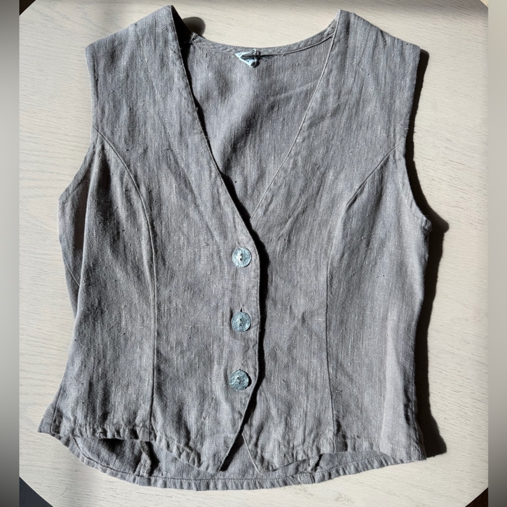 Vintage Linen Vest